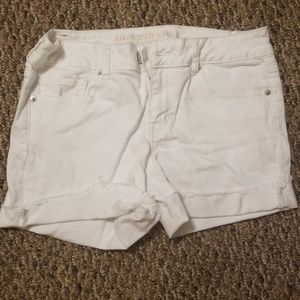 AEO White Jean shorts